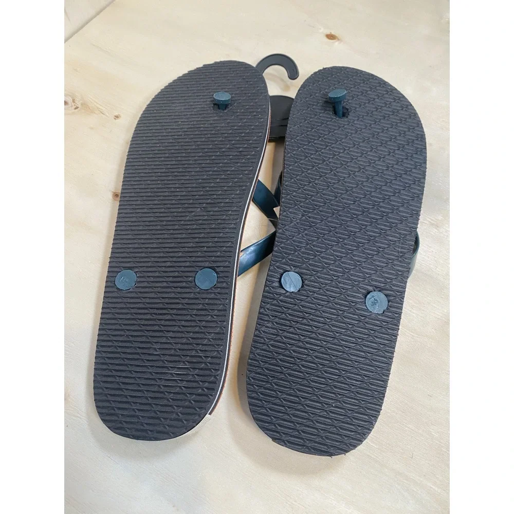 Detroit Tigers MLB Baseball‎ Flip Flops Sandals Blue Orange New Mens Large 9-10